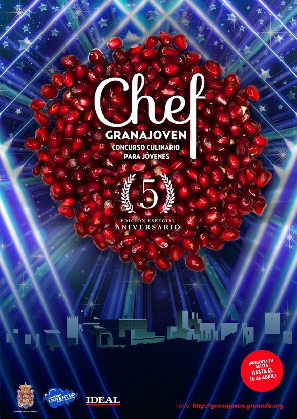 Ya hay ganador del Chef Granajoven 2018 - Gastronomía Granada cartel concurso