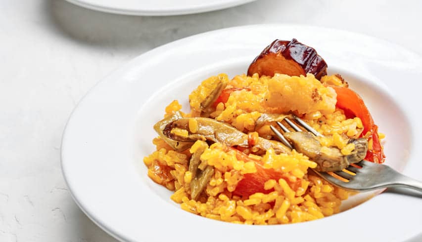 Receta de paella para niños - Recetas con marisco para niños